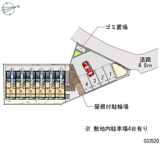 松原市北新町１丁目 月極駐車場